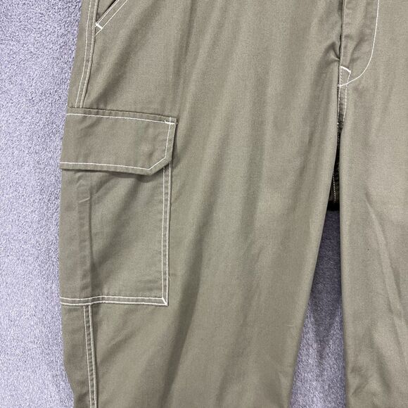 True Religion Jeans Cargo pants Men's Size 38 Kalamata Green $159 Flap - Picture 3 of 16